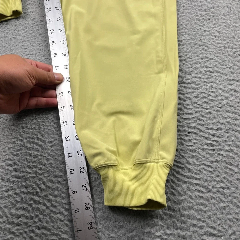 Lululemon Stretch High Rise Jogger Pants Womens 12 Yellow Luxtreme LW5DCRS